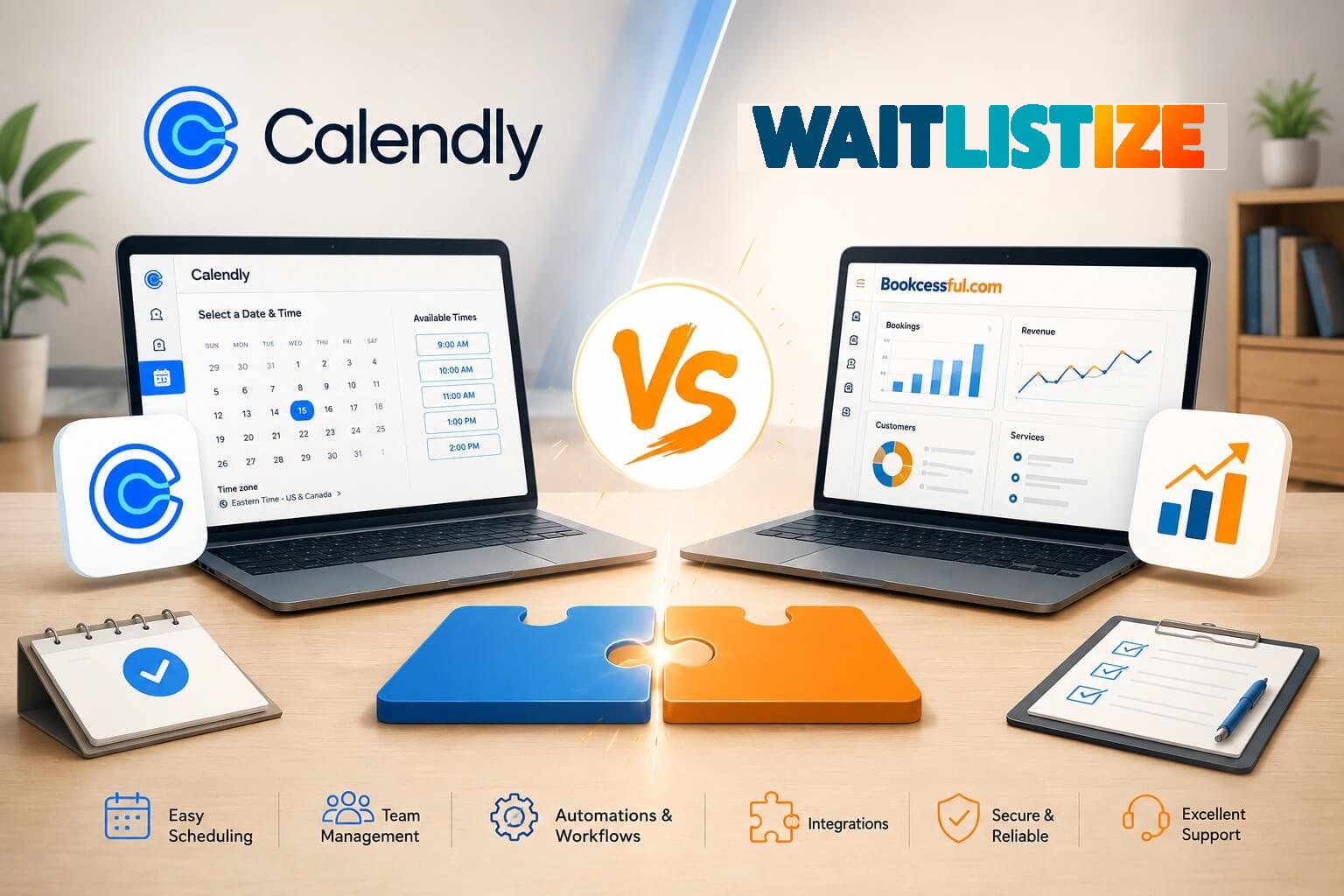 Calendly vs Waitlistize: Full Scheduling and Waitlist Management Comparison