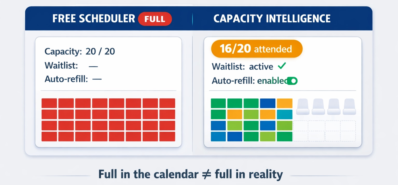 Free Booking System vs Scheduling App: What Breaks When Your Calendar Is Full