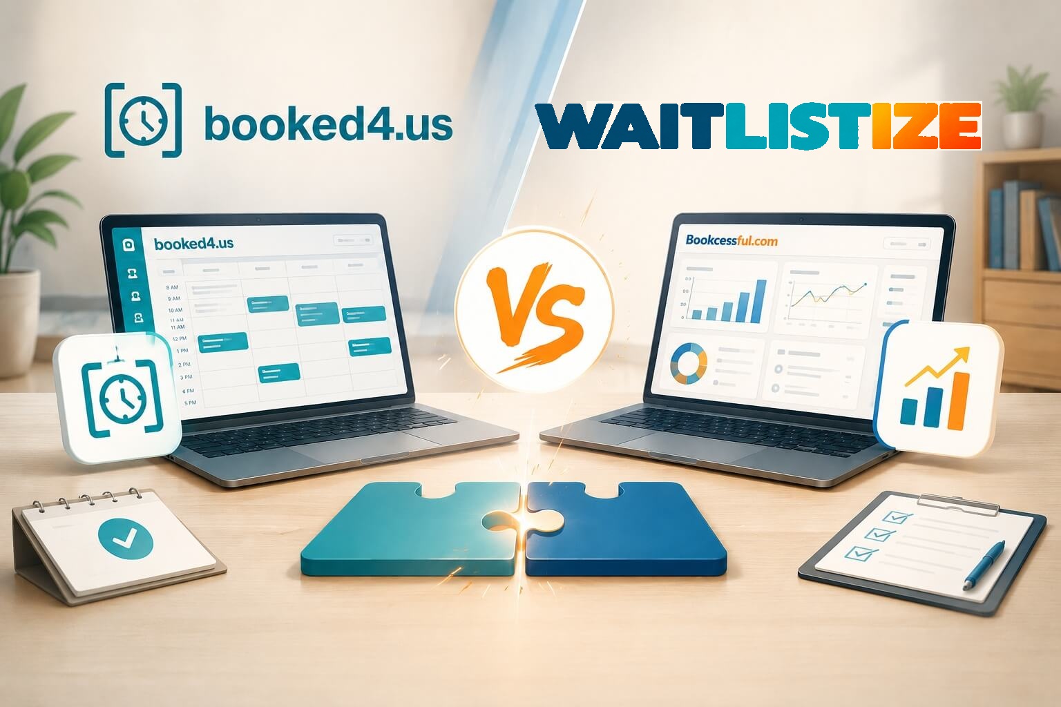 booked4.us és Waitlistize összehasonlítása: várólista és kapacitáskezelés